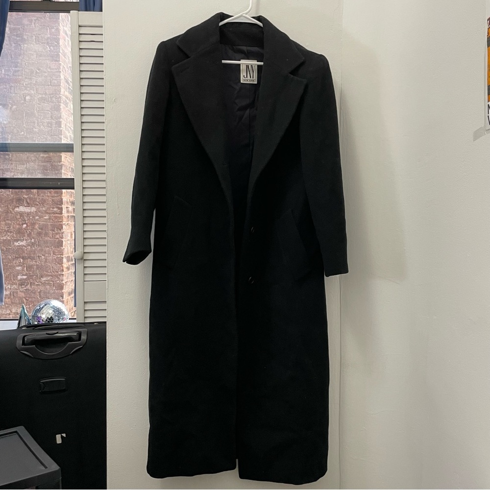 Vintage JNY black wool coat